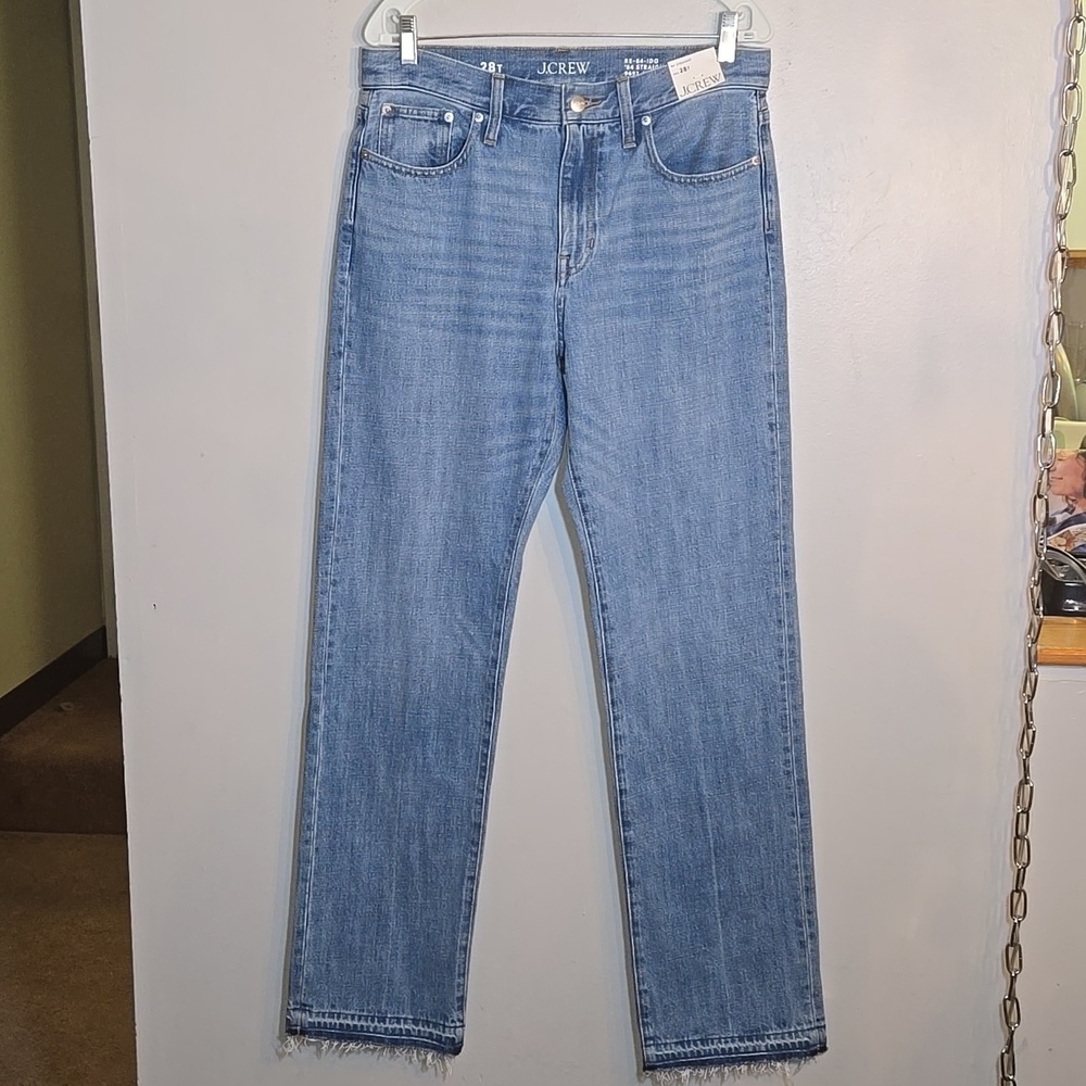 J. Crew '84 Straight Leg Raw Hem Mid Rise Jean NWT